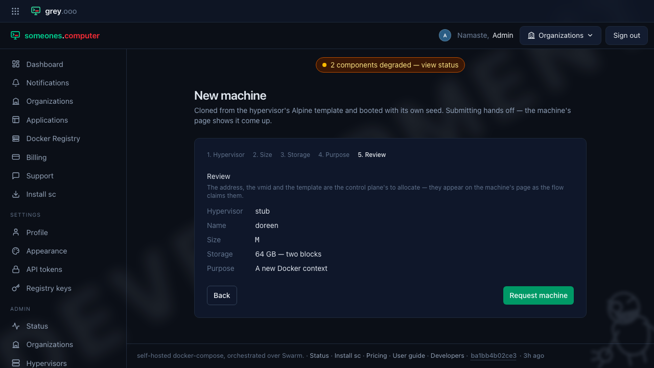 Step 5: review, before the handoff