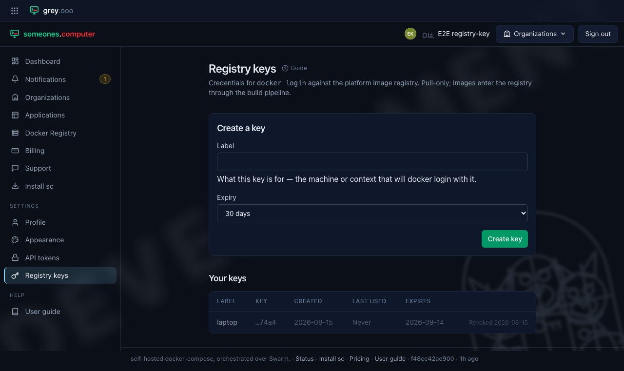 A revoked key